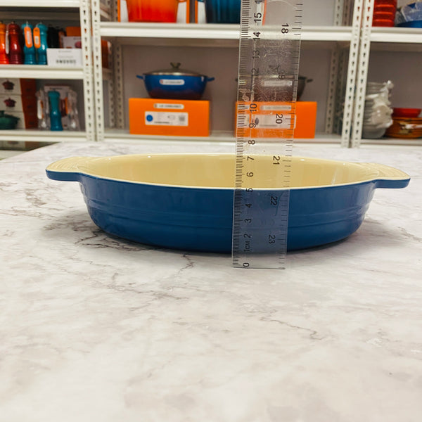 Le Creuset Stoneware Oval Dish 24cm (SECOND CHOIX)- HARMONIC BLUE