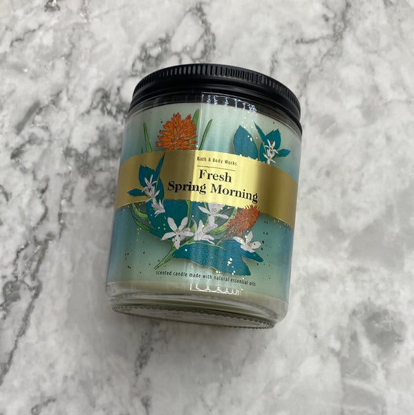 Bath & Body Works FRESH SPRING MORNING single-wick Candle 7 oz / 198 g