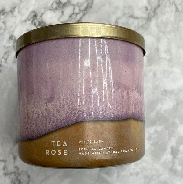 Bath & Body Works TEA ROSE 3-wick Candle 14.5 oz / 411 g