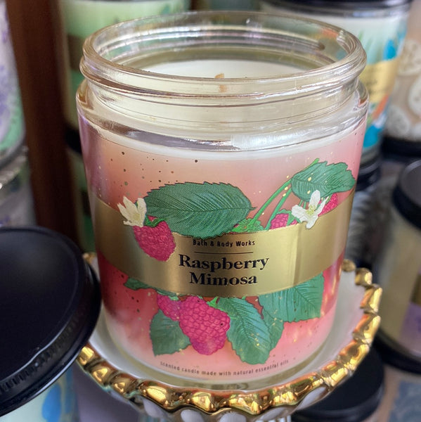 Bath & Body Works RASPBERRY MIMOSA single-wick Candle 7 oz / 198 g