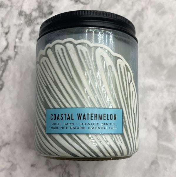 Bath & Body Works COASTAL WATERMELON single-wick Candle 7 oz / 198 g