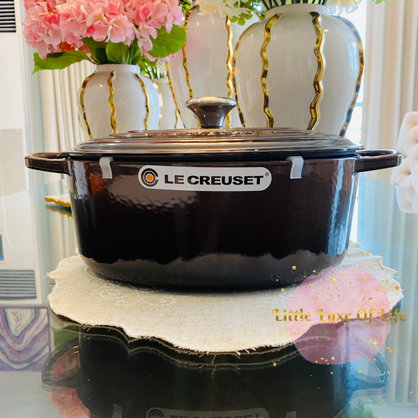 Le Creuset Signature Enameled Cast Iron Oval Dutch Oven, 6 3/4-Qt.- GANACHE
