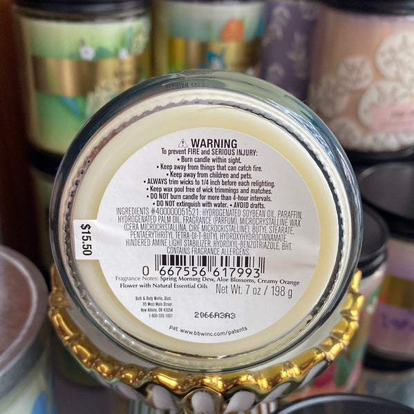 Bath & Body Works FRESH SPRING MORNING single-wick Candle 7 oz / 198 g