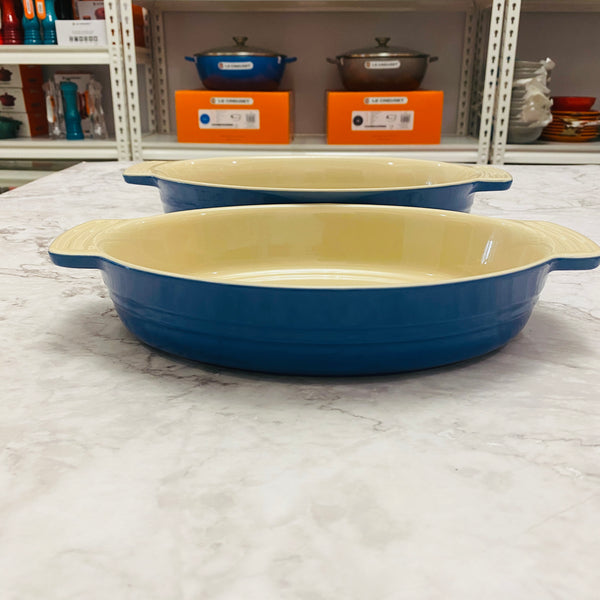 Le Creuset Stoneware Oval Dish 27cm (SECOND CHOIX)- HARMONIC BLUE