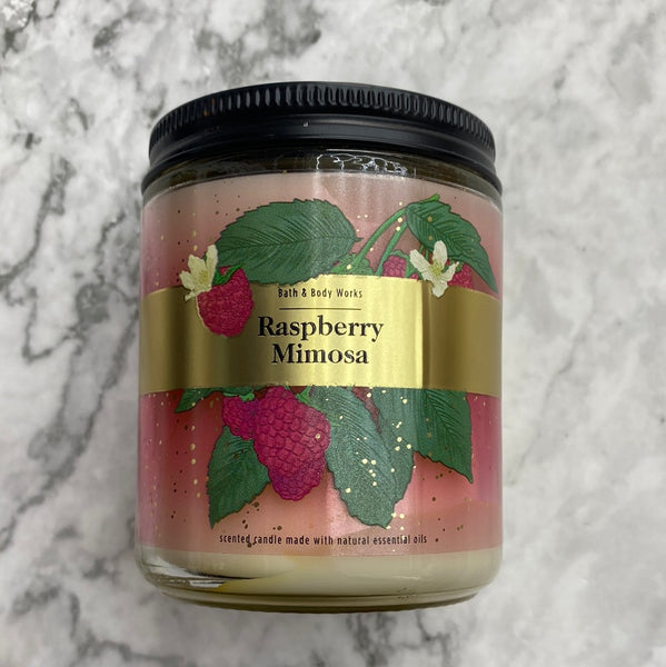 Bath & Body Works RASPBERRY MIMOSA single-wick Candle 7 oz / 198 g