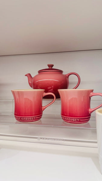 Le Creuset Teapot with 2 Mugs Set - ROSE QUARTZ