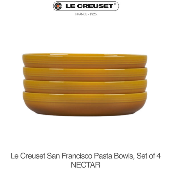 Le Creuset San Francisco Pasta Bowls, Set of 4 - NECTAR