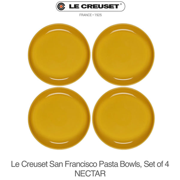 Le Creuset San Francisco Pasta Bowls, Set of 4 - NECTAR