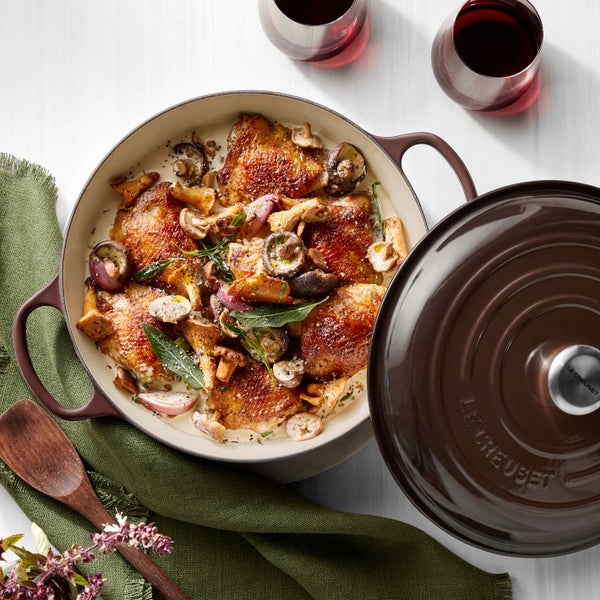 Le Creuset Signature Enameled Cast Iron Braiser, 3.5Qt. 30cm, GANACHE