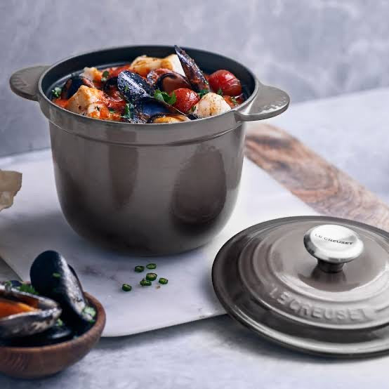 Le Creuset Cast Iron Rice Pot 2.25qt 18cm - OYSTER FLINT