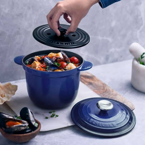 Le Creuset Cast Iron Rice Pot 3qt 20cm - COBALT