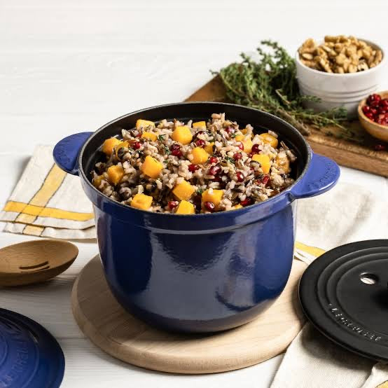Le Creuset Cast Iron Rice Pot 3qt 20cm - COBALT