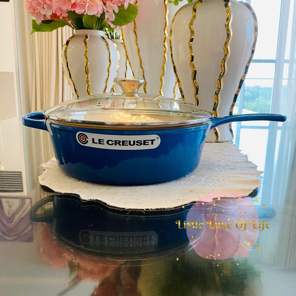 Le Creuset Signature Deep Braiser With Glass Lid, 3.75 Qt. - MARSEILLE