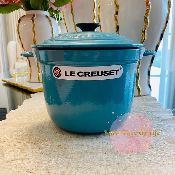Le Creuset Cast Iron Rice Pot 3qt 20cm - TURQUOISE