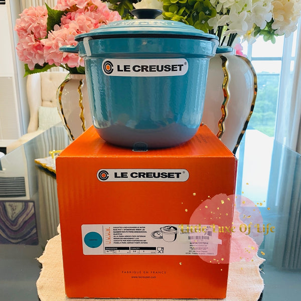 Le Creuset Cast Iron Rice Pot 3qt 20cm - TURQUOISE