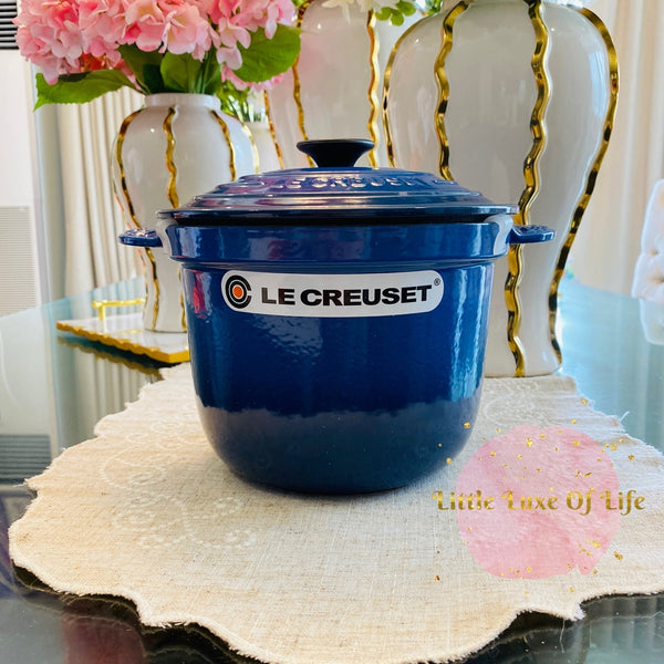 Le Creuset Cast Iron Rice Pot 3qt 20cm - COBALT