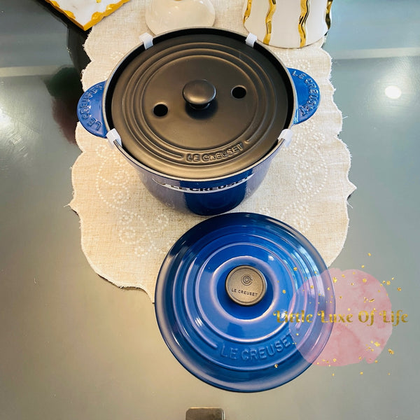 Le Creuset Cast Iron Rice Pot 3qt 20cm - COBALT