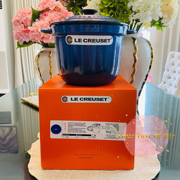 Le Creuset Cast Iron Rice Pot 3qt 20cm - COBALT