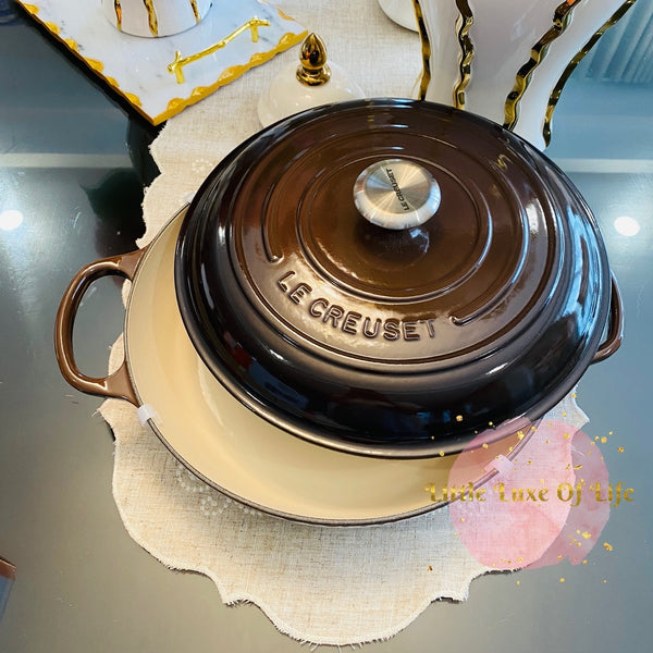 Le Creuset Signature Enameled Cast Iron Braiser, 3.5Qt. 30cm, GANACHE