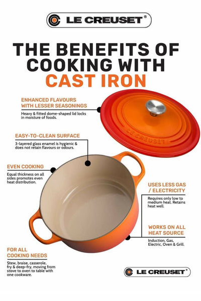 Le Creuset  Signature Roaster 7qt - CERISE