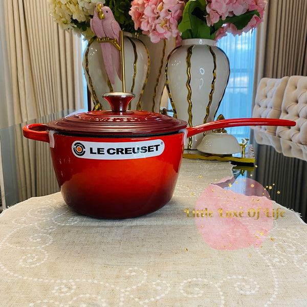 Le Creuset Signature Enameled Cast Iron Saucepan 2.25qt - CERISE