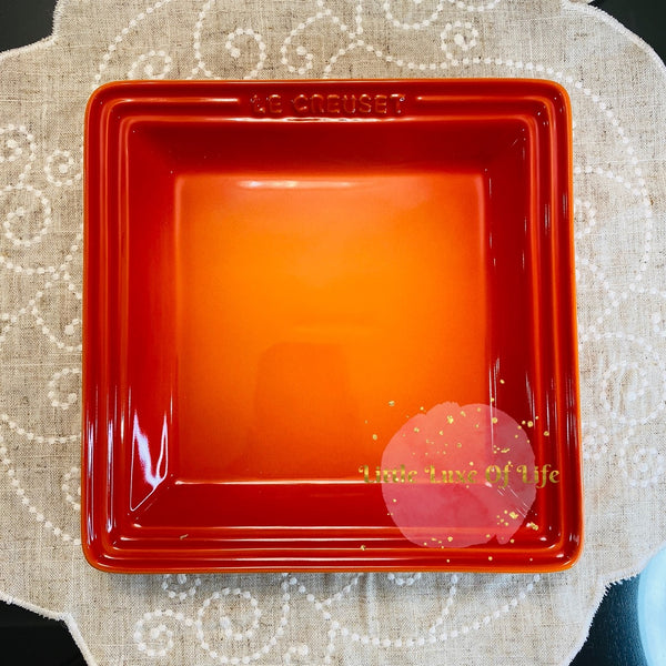Le Creuset Square Plate 8.25" inch - FLAME
