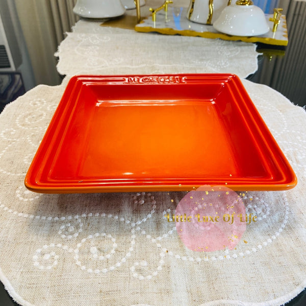 Le Creuset Square Plate 8.25" inch - FLAME