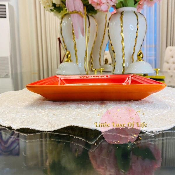 Le Creuset Square Plate 8.25" inch - FLAME