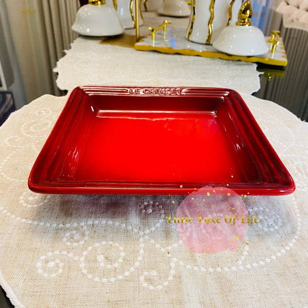 Le Creuset Square Plate 8.25" inch - CERISE
