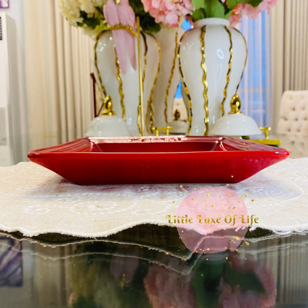 Le Creuset Square Plate 8.25" inch - CERISE