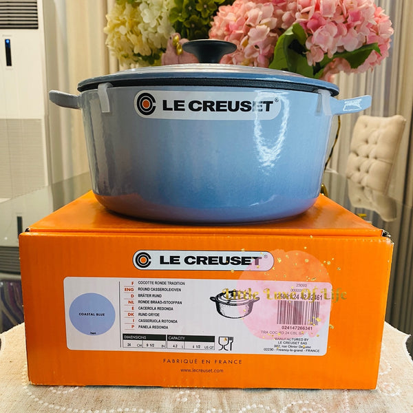 Le Creuset Traditional Round Dutch Oven 4.5QT - COASTAL BLUE