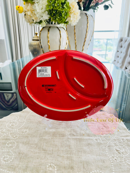 Le Creuset Coupe Oval Platter 28cm ( SECOND CHOIX-per piece) - CERISE