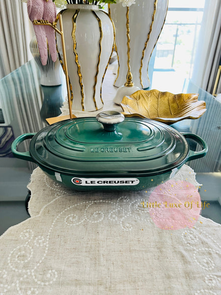 Le Creuset Signature Cast Iron Oval Casserole w/ Lid 3.75qt - ARTICAUT