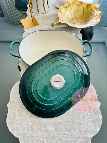 Le Creuset Signature Cast Iron Oval Casserole w/ Lid 3.75qt - ARTICAUT