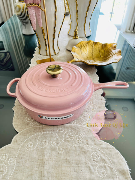 Le Creuset Signature Cassadou Sauté Pan, 3 3/4-Qt. - CHIFFON PINK