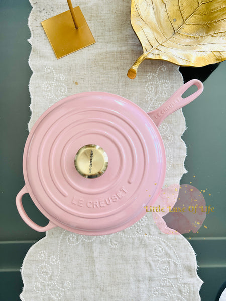 Le Creuset Signature Cassadou Sauté Pan, 3 3/4-Qt. - CHIFFON PINK