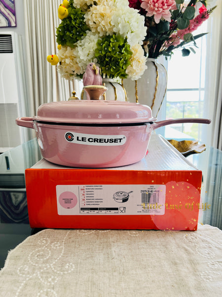Le Creuset Signature Cassadou Sauté Pan, 3 3/4-Qt. - CHIFFON PINK