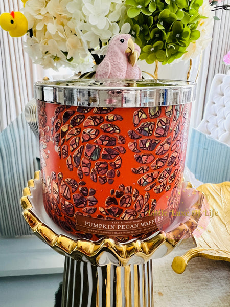 Bath & Body Works PUMPKIN PECAN WAFFLES 3-wick Candle 14.5 oz / 411 g