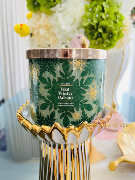 Bath & Body Works ICED WINTER BALSAM 3-wick Candle 14.5 oz / 411 g