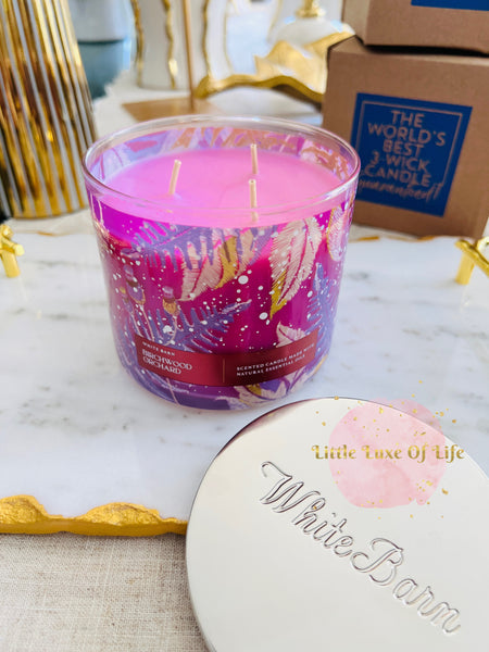 Bath & Body Works BIRCHWOOD ORCHARD 3-wick Candle 14.5 oz / 411 g