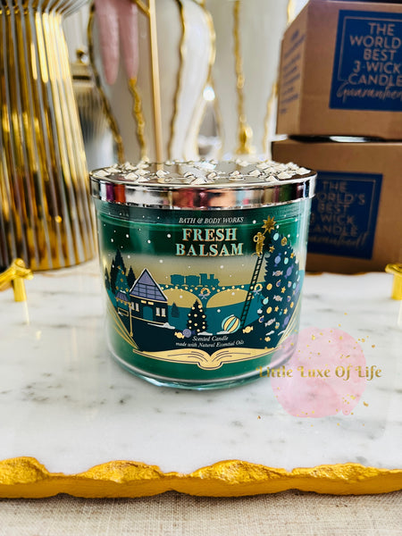 Bath & Body Works FRESH BALSAM 3-wick Candle 14.5 oz / 411 g