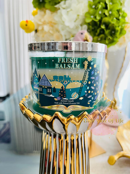 Bath & Body Works FRESH BALSAM 3-wick Candle 14.5 oz / 411 g