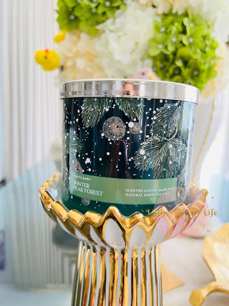 Bath & Body Works WINTER PEAR FOREST 3-wick Candle 14.5 oz / 411 g