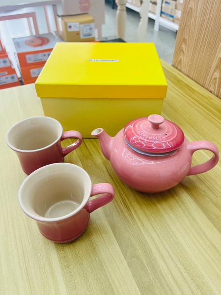 Le Creuset Teapot with 2 Mugs Set - ROSE QUARTZ