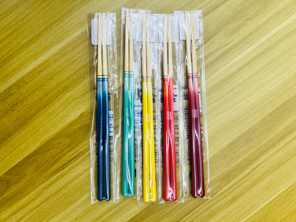 Le Creuset Rainbow Bamboo Chopstick, Set of 5 - CERISE, FLAME, SOLEIL, MARINE BLUE, COOL MINT