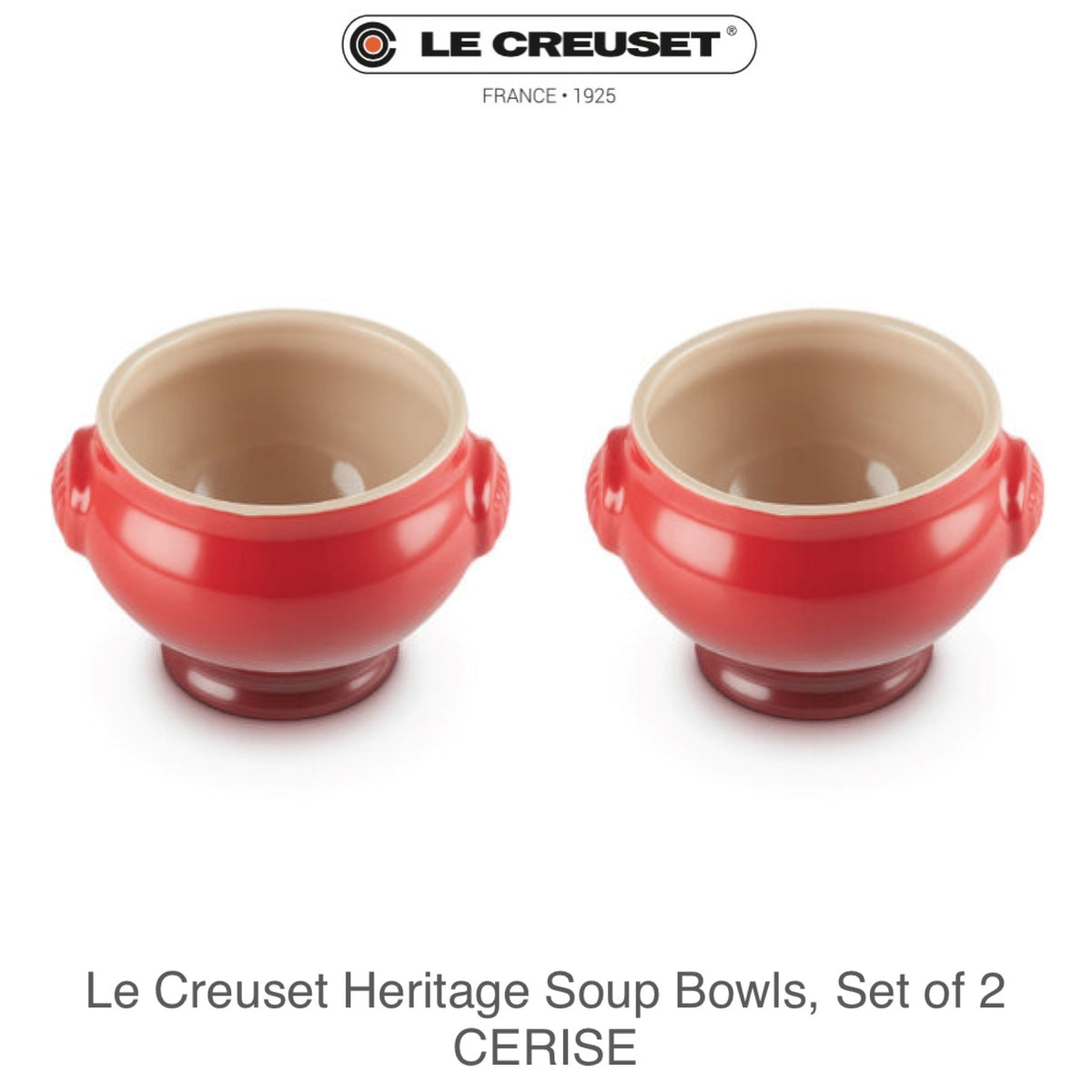 Le Creuset Heritage Soup Bowls, Set of CERISE – LittleLuxeOfLife