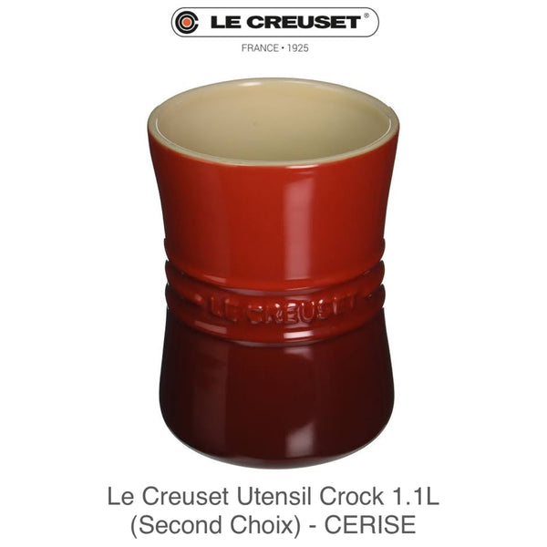 Le Creuset Utensil Crock 1.1L (SECOND CHOIX) - CERISE