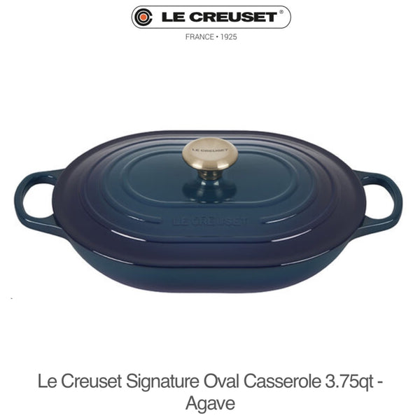 Le Creuset Signature Oval Casserole 3.75QT - AGAVE