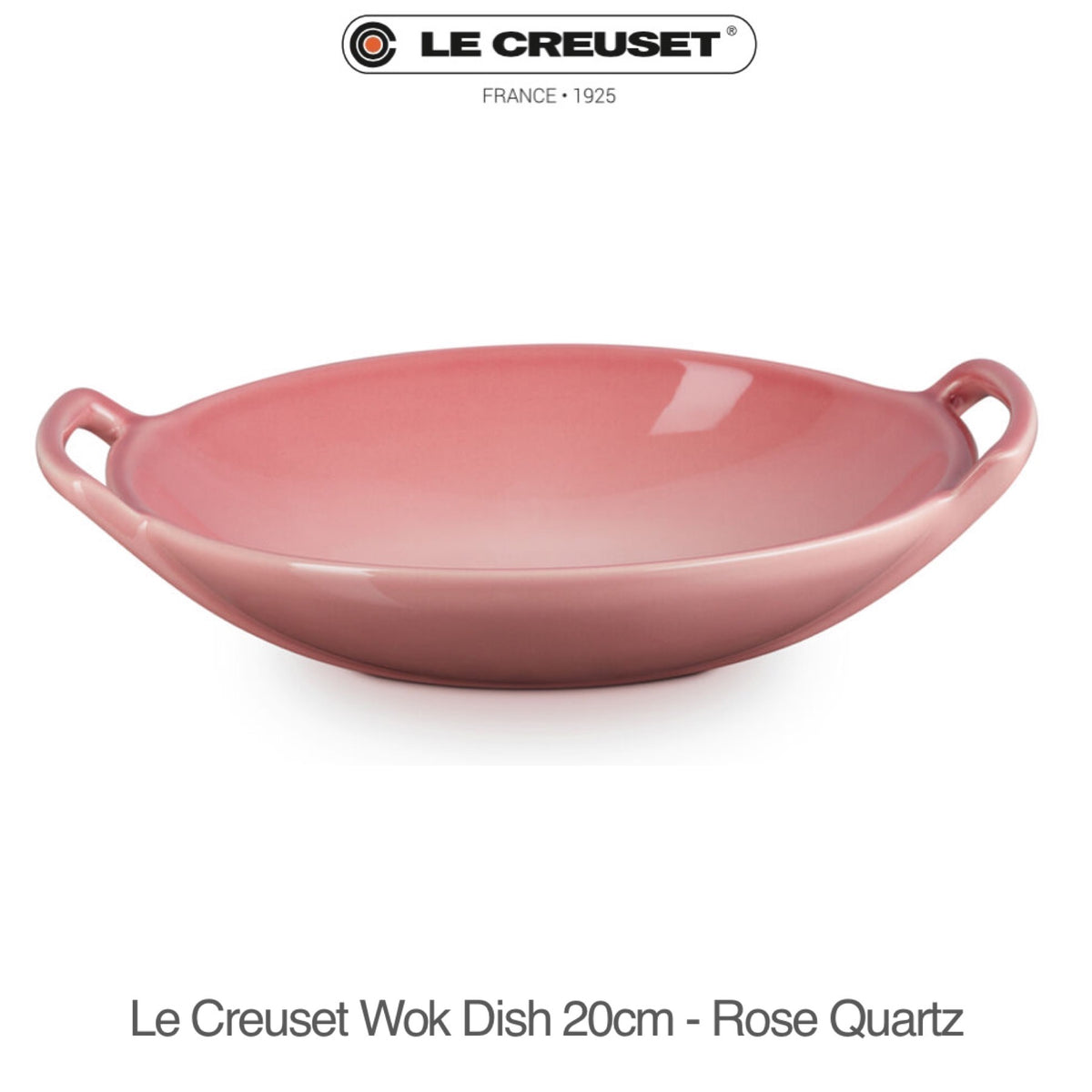 LE CREUSET WOK ミニウォク 20㎝ ローズクォーツ Le Creuset Wok Dish 20cm - ROSE QUARTZ – LittleLuxeOfLife