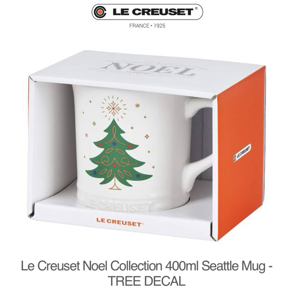 Le Creuset Noel Collection Seattle Mug 14oz 400ml - TREE DECAL